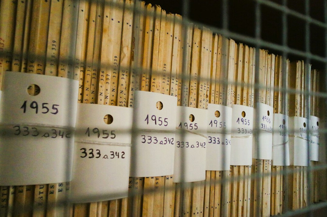 historical document in archive