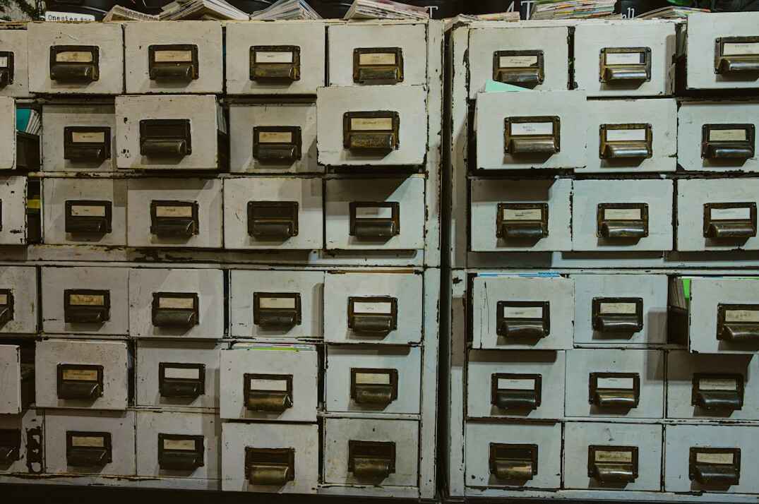 old archive boxes